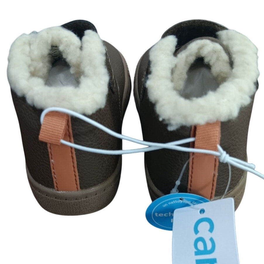 Carter’s Chatham Boot Size 8 Toddler Brown Faux-Suede Hook & Loop Strap CF21F12P