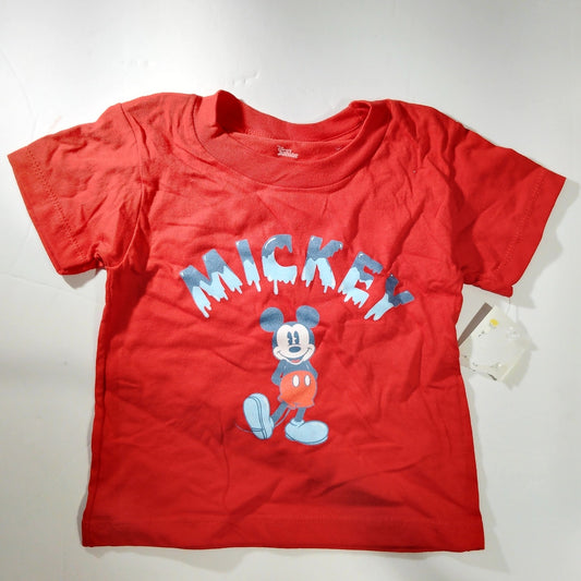Disney Junior Mickey Mouse Classic Melting Mickey Tee Red 3T