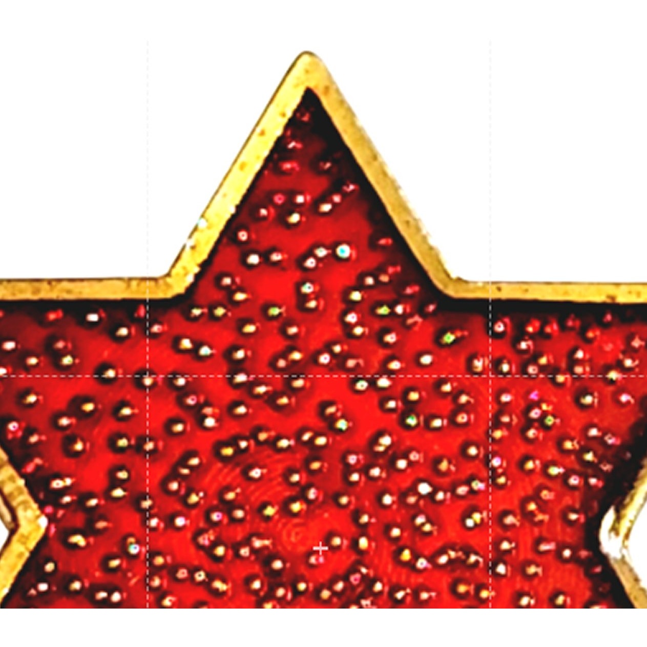 6th Infantry Division Red Star Novelty Hat Lapel Pin 7/8"