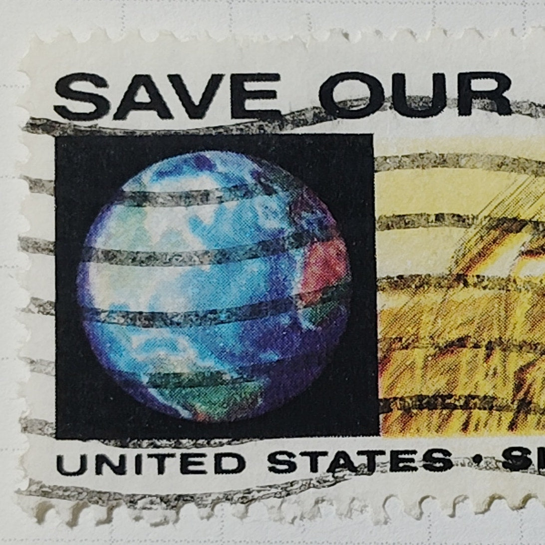 1970 US 6c Save Our Soil Anti-Pollution Stamp #1410 Used Cancelled Philately