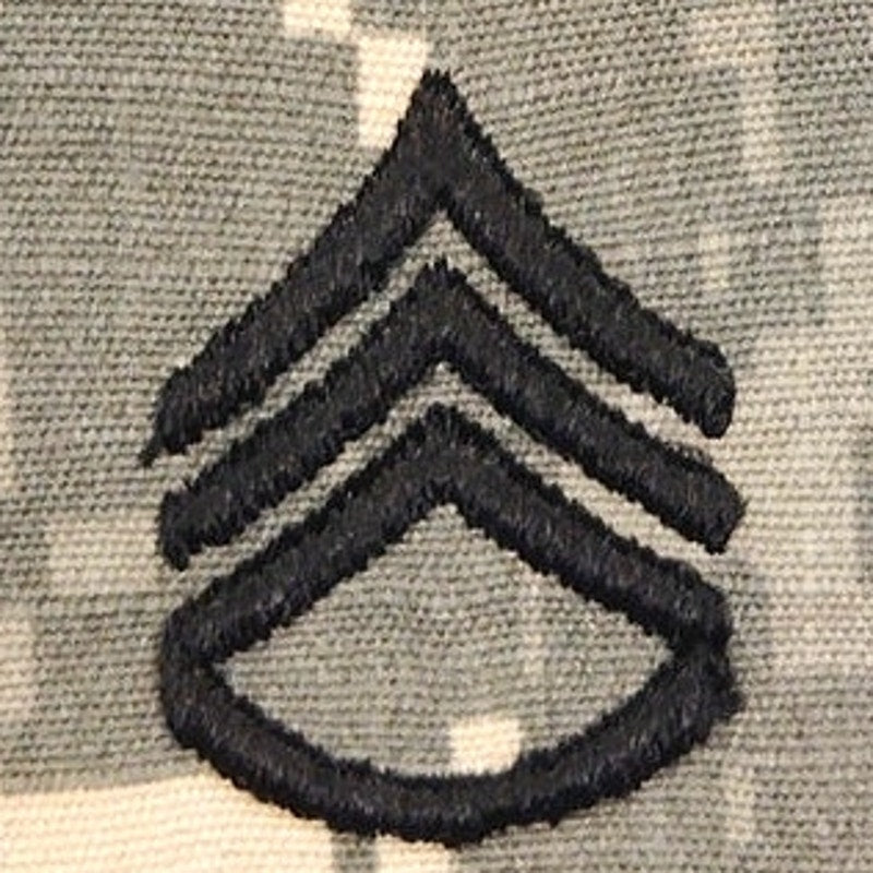 US Army Staff Sergeant E‑6 ACU Digital Rank Patch – Ira Green Sew‑On 6‑3/8"