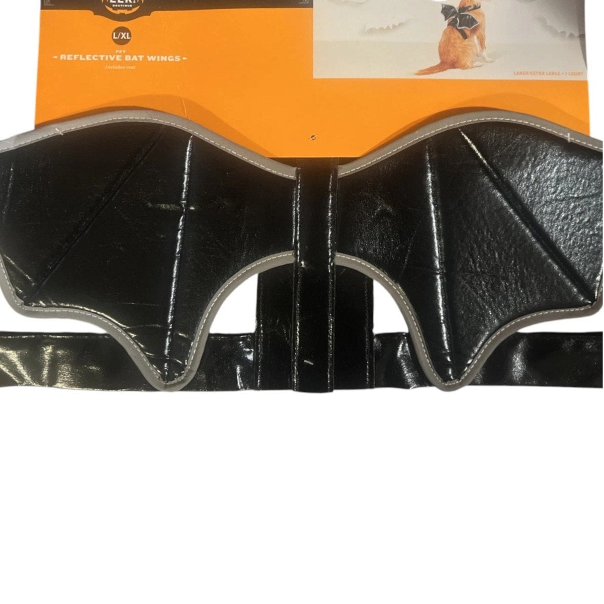Title: Hyde & EEK! Boutique Reflective Bat Wings Rider Dog Costume – Size L/XL