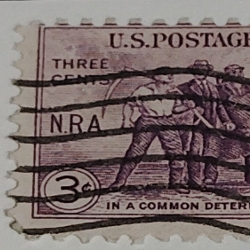 1933 3¢ NRA Stamp – “In a Common Determination” – Scott #732 – Canceled