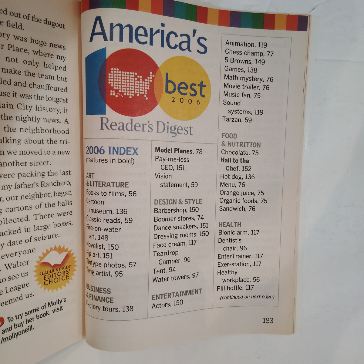 Reader's Digest May 2006 America's 100 Best Special Issue Large Print