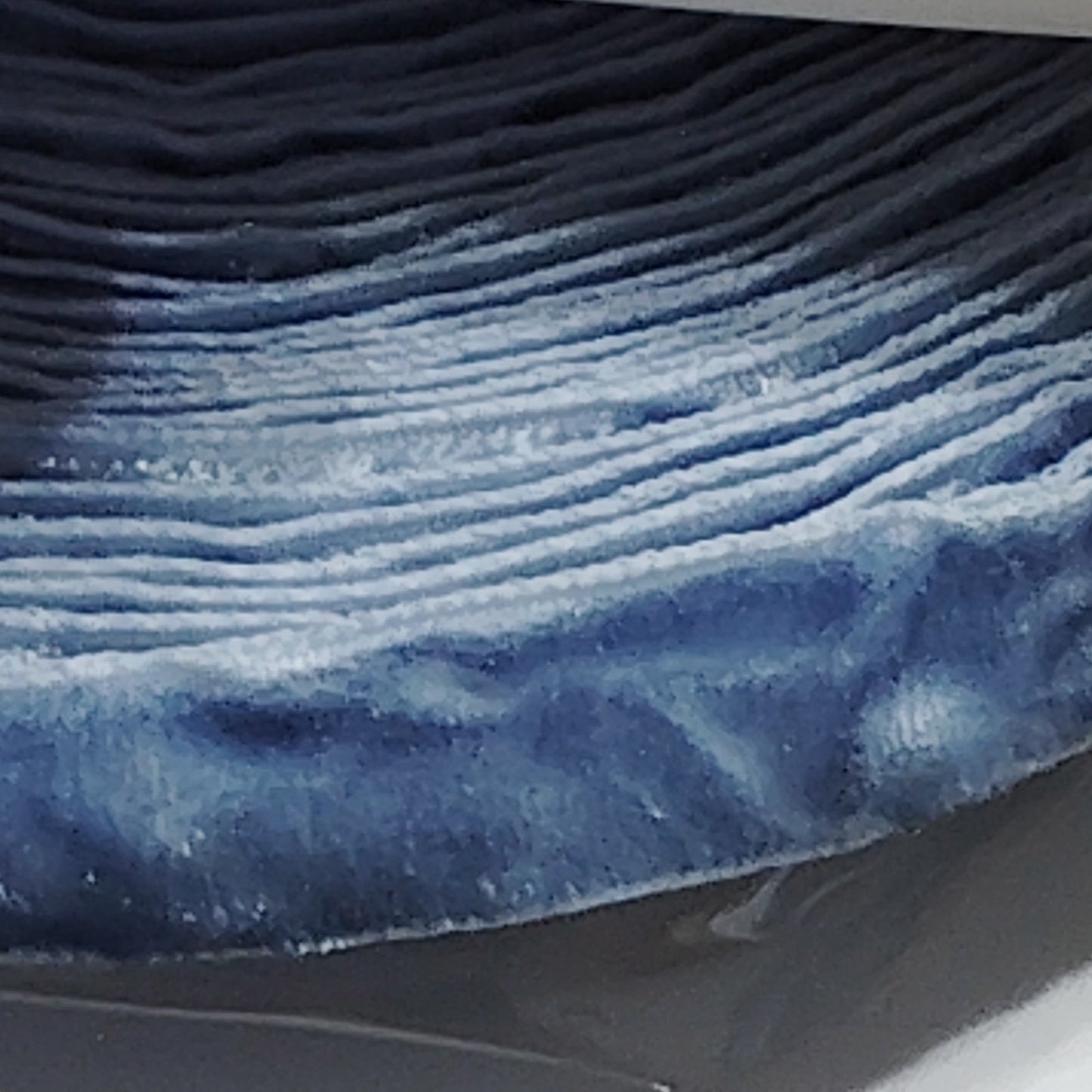 Ribbli Dusty Blue Velvet Ribbon 3/8" x 10 Yards Crinkled Luxury Gift Wrap Craft