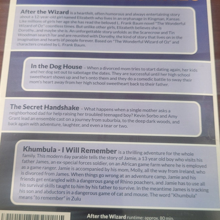 4 Faith Favorites DVD Family Christian Movies After the Wizard Secret Handshake