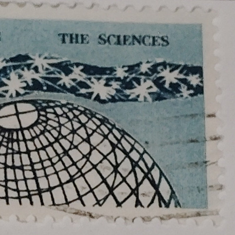 1963 Scott #1237 – 5¢ National Academy of Sciences Centennial / Globe & Stars