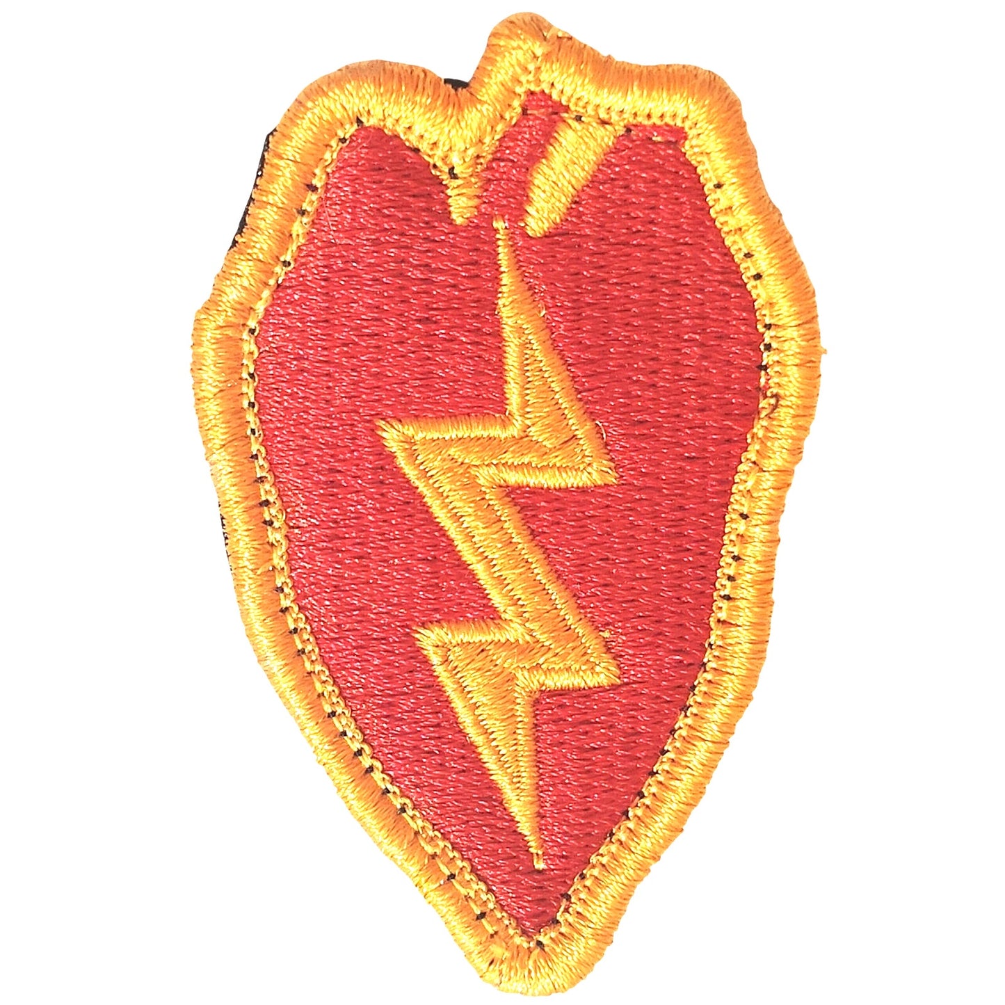 U.S Army 25th Infantry Division Patch – Tropic Lightning, Hook Back, 3" × 1‑7/8"