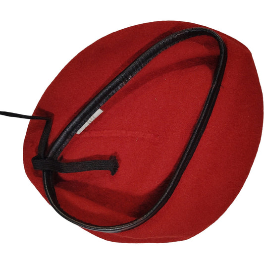 Vintage Bancroft Cap Company Red Wool Beret – Size 6-1/2