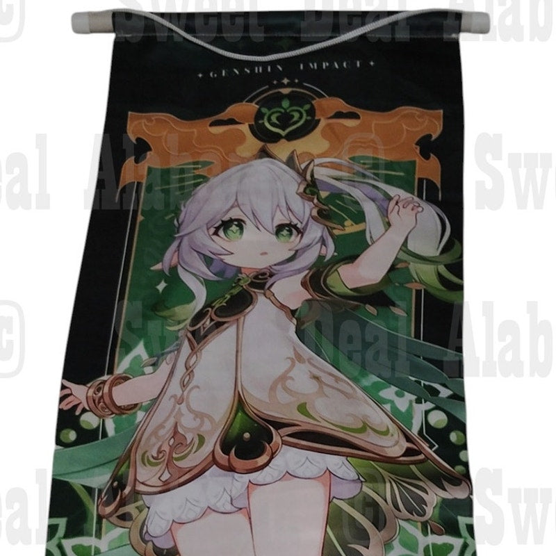 Genshin Impact Nahida Poster – 10” x 27” Hanging Fabric Wall Art
