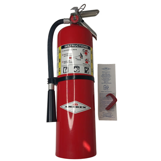 Amerex B456 10 lb ABC Dry Chemical Fire Extinguisher w/ Wall Bracket 4A:80B:C