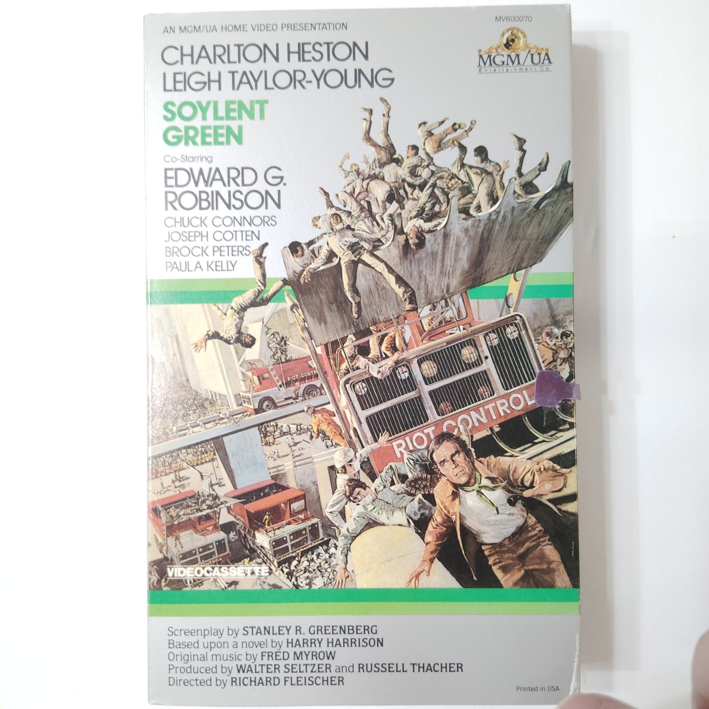 Soylent Green VHS 1983 Charlton Heston Edward G. Robinson Sci‑Fi Thriller