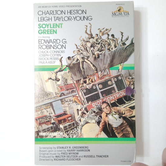 Soylent Green VHS 1983 Charlton Heston Edward G. Robinson Sci‑Fi Thriller
