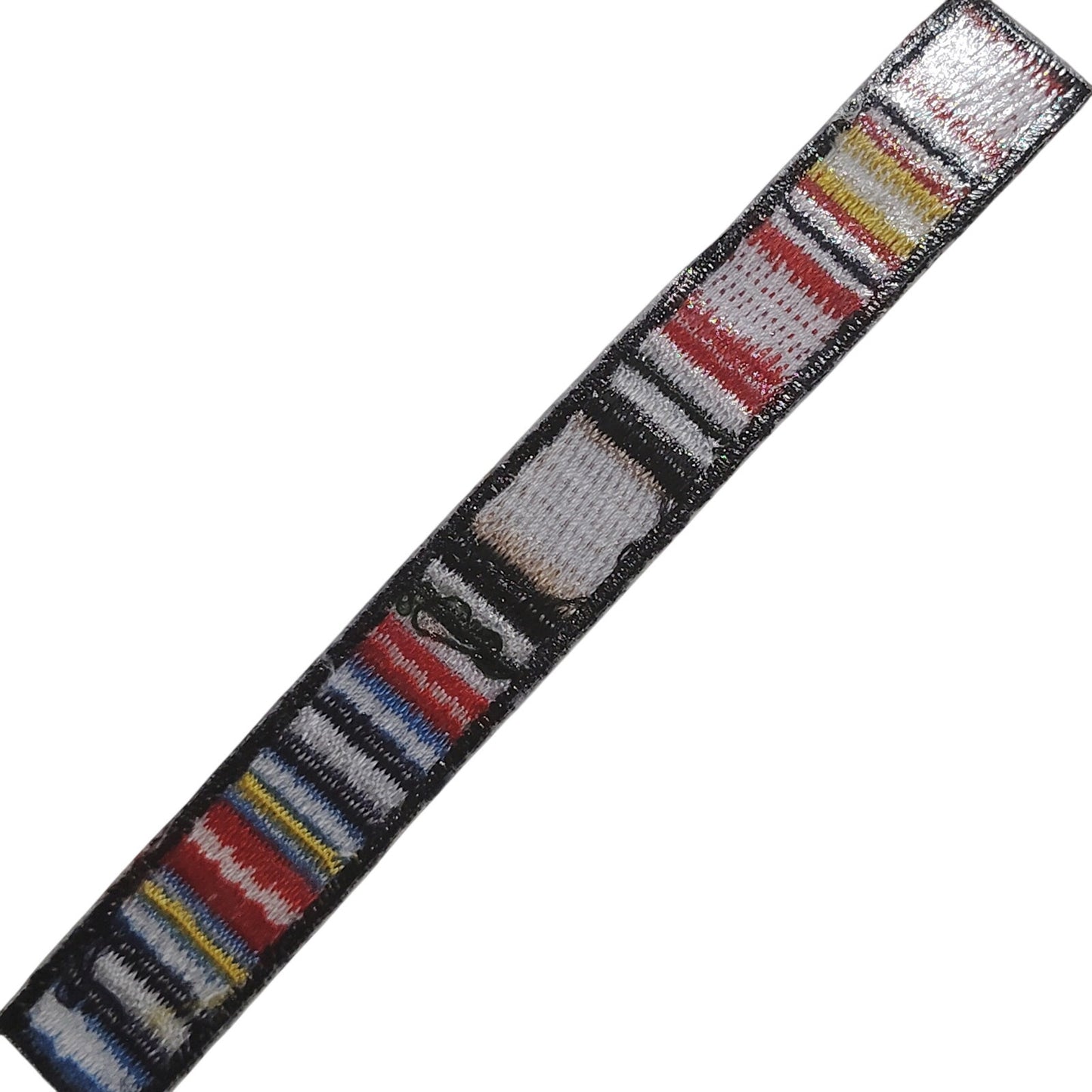 Iraq Campaign Service Ribbon Novelty Patch – Iron‑On, 4‑1/4" × 1/2"