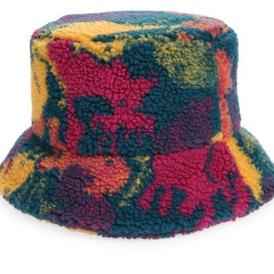 Nordstrom BP. Teddy Fleece Bucket Hat – Multi-Colored – One Size