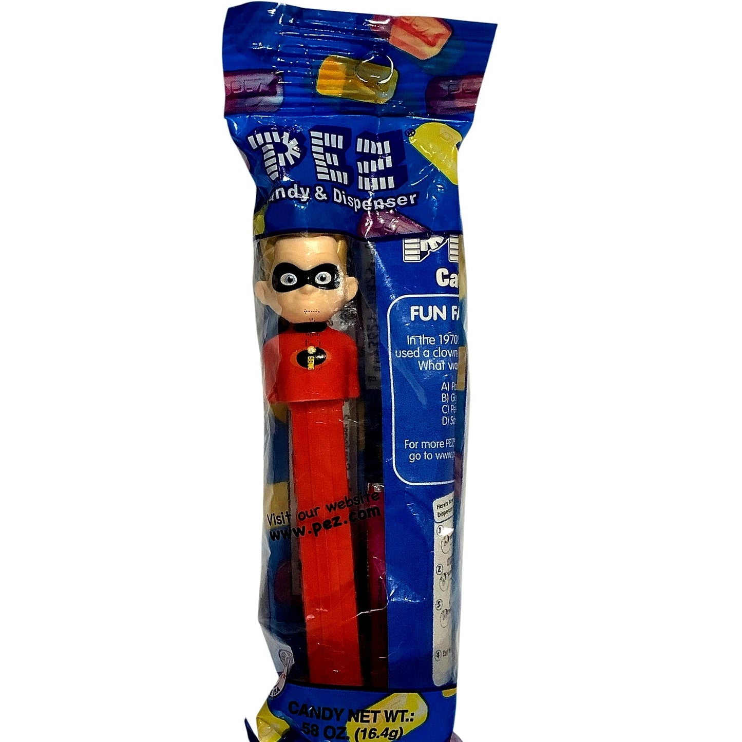 Pixar Incredibles 2 - Dash (Retired) Pez Candy Dispenser, Sealed NIP Product