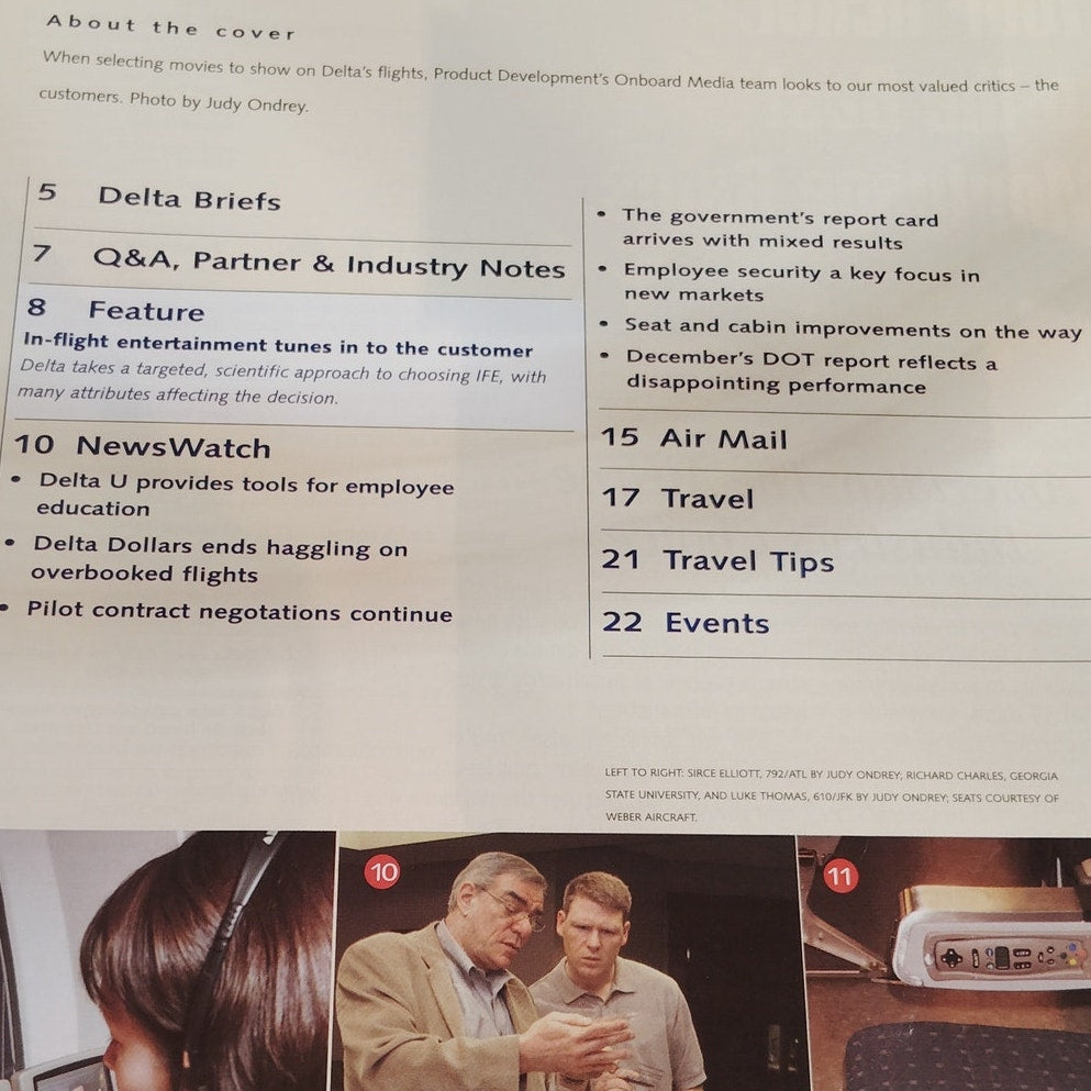 Delta News Digest In-Flight Magazine (Feb 20, 2001) Collectible Aviation