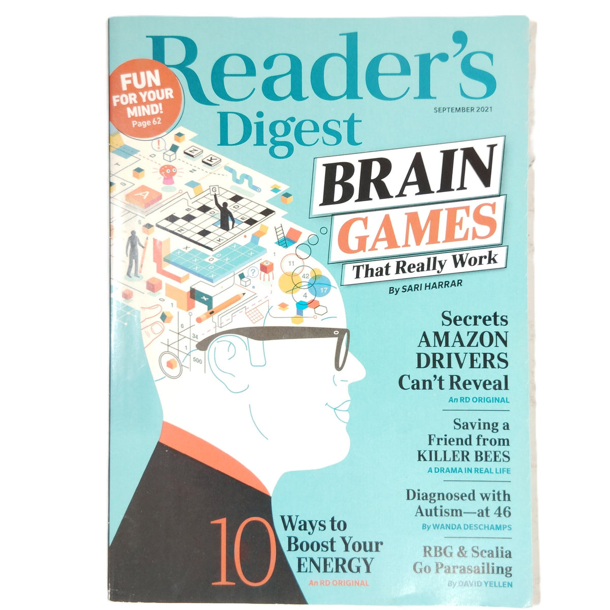 Reader's Digest September 2021 Brain Games That Really Work Magazine