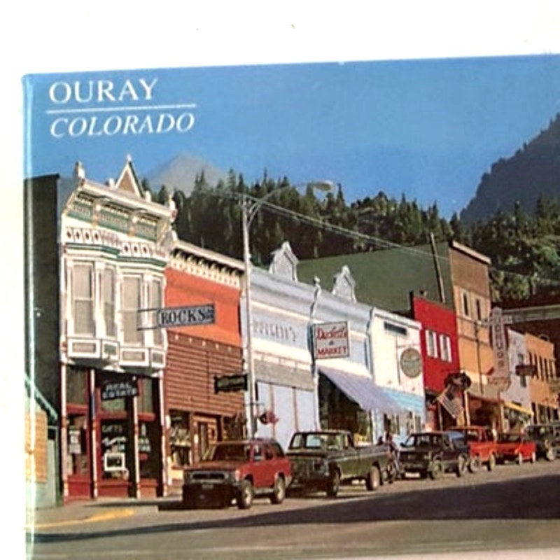 Ouray Colorado Main Street Photo Magnet Victorian Downtown 3" × 2"