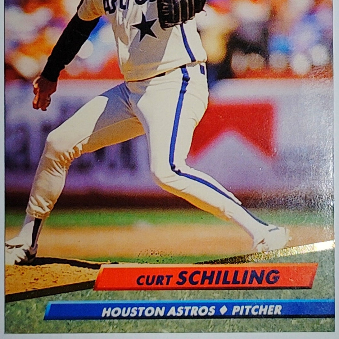 1992 Fleer Ultra Curt Schilling #208 Houston Astros P - Rainbow Jersey VG/EX