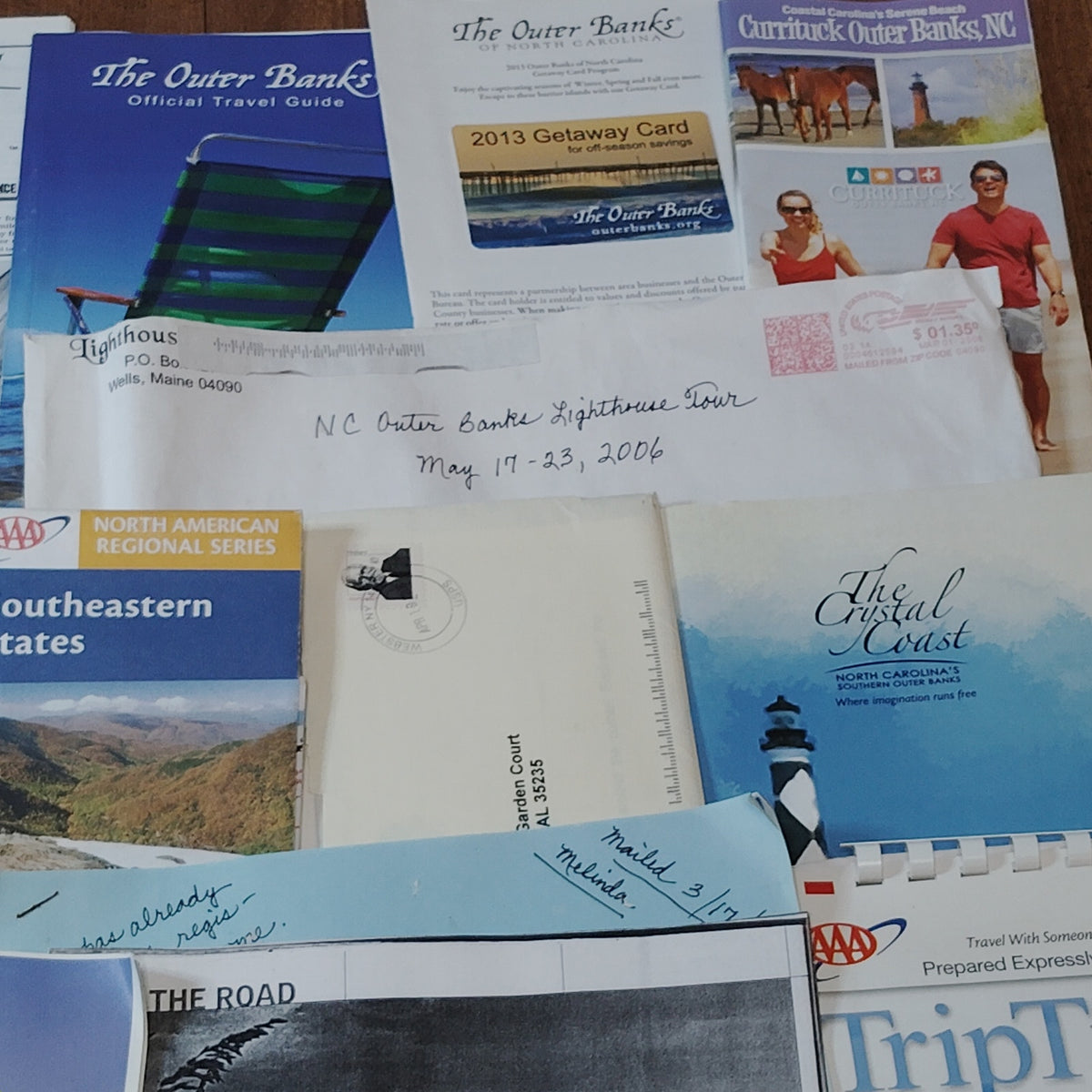 Vintage 2006 North Carolina Lighthouse Tour Ephemera Lot- Outer Banks, Bald Head