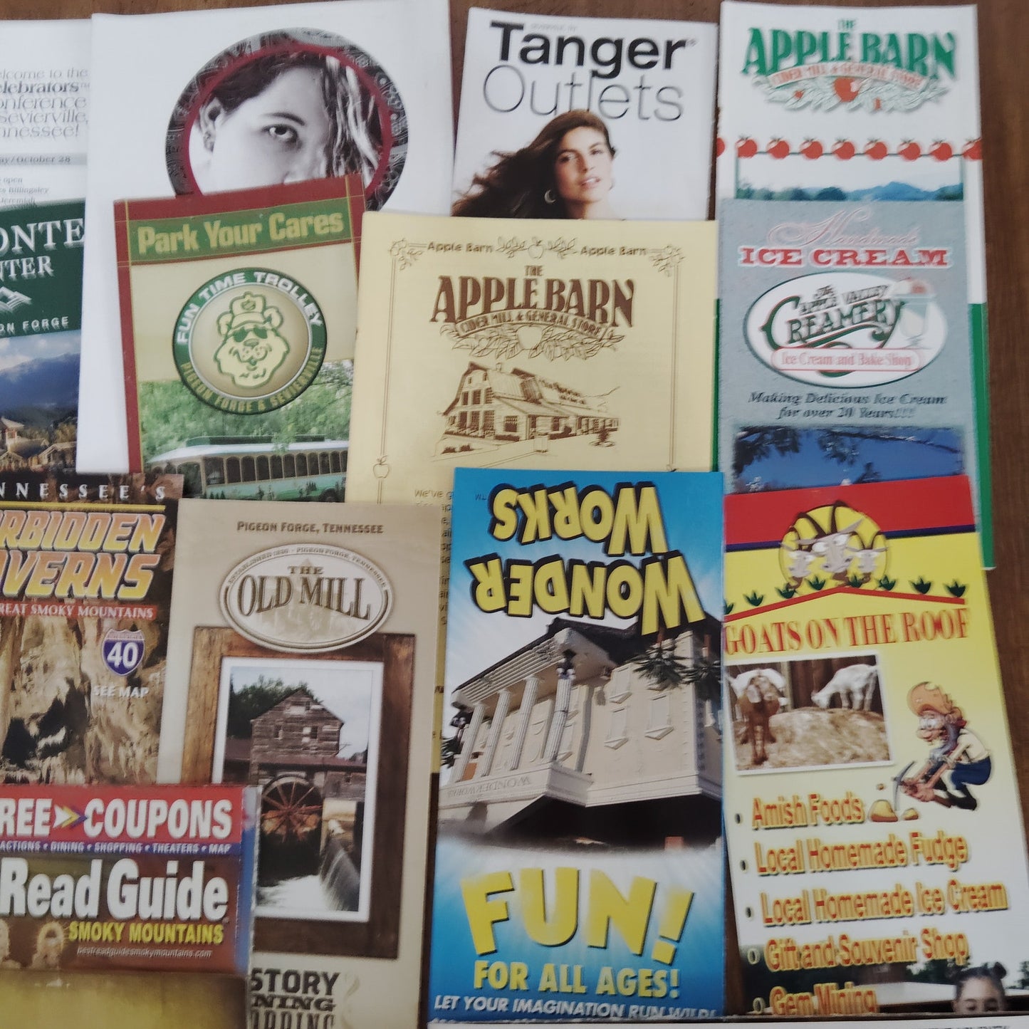 Sevierville TN 2013 Vacation Planner & Tourist Brochures Ephemera Lot Smoky Mtn