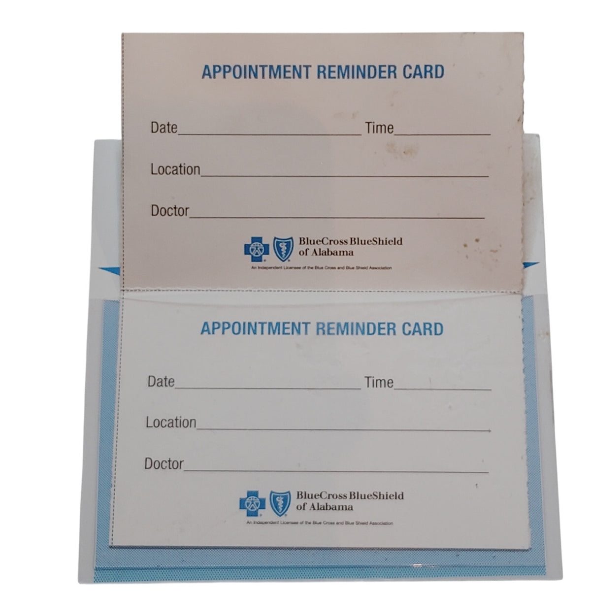 BlueCross BlueShield Alabama Magnetic Appointment Card Holder 4x4 Promo