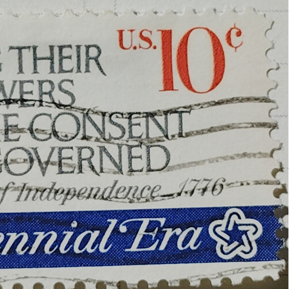 1974 Scott No. 1546 – 10¢ Declaration of Independence Quote – Bicentennial Era