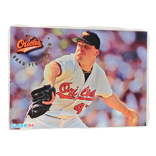 Brad Pennington, Baltimore Orioles, #15,  1994 Fleer Baseball Collector's Card
