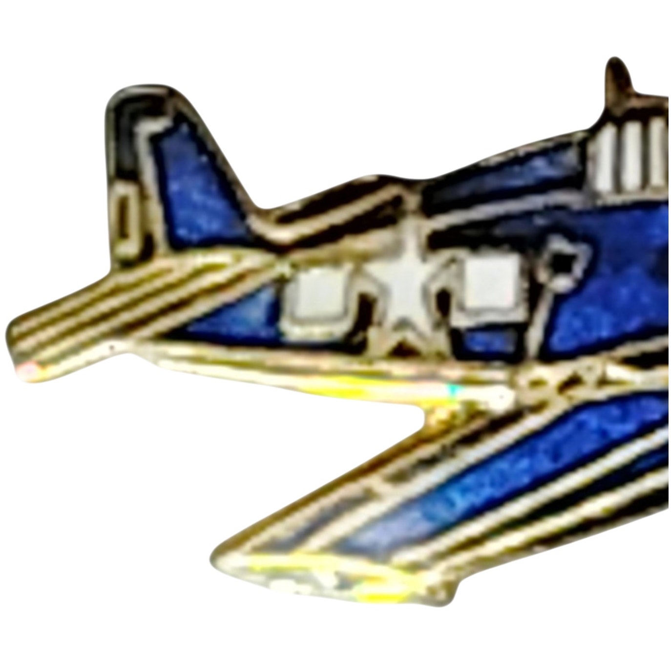 F6F Hellcat Hat Lapel Brooch Pin – WWII Navy Fighter Aircraft – 1-1/4"W x 7/8"H