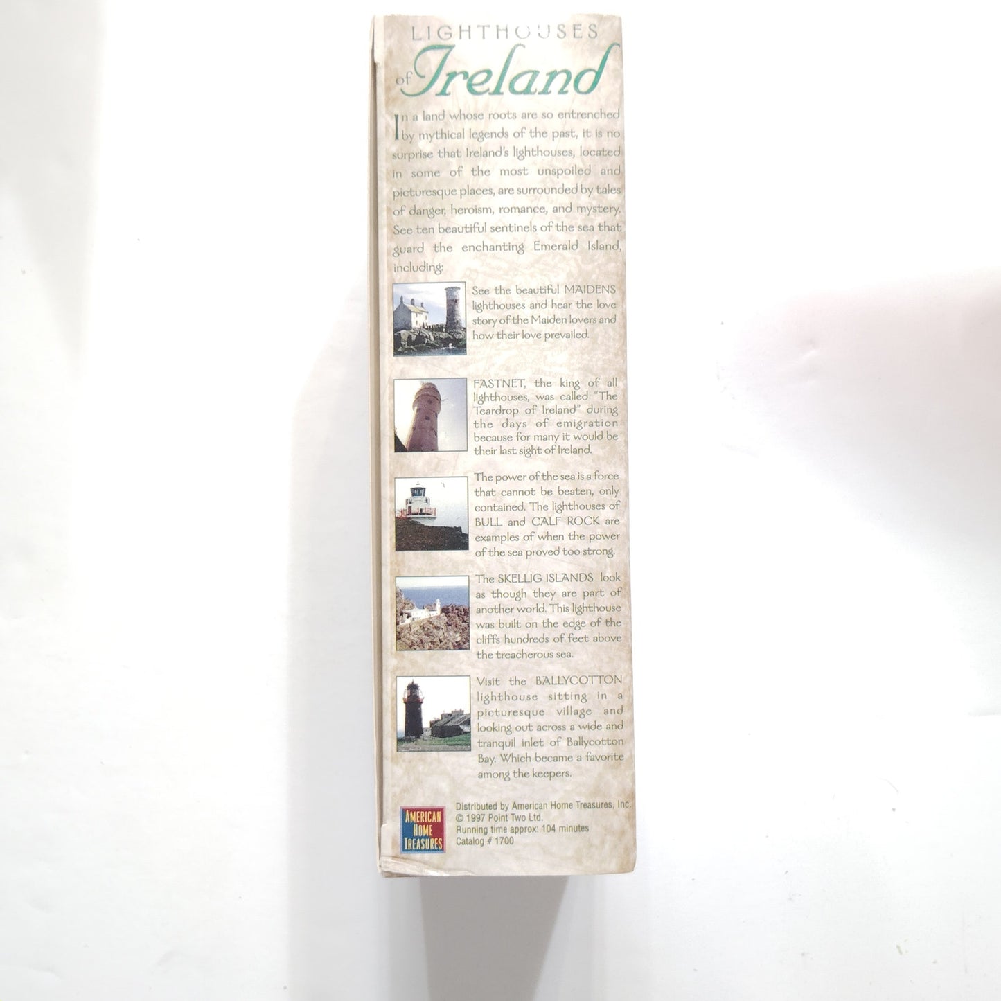 Lighthouses of Ireland Sentinels of the Sea 2‑Tape VHS Boxed Set 1997 Documentary