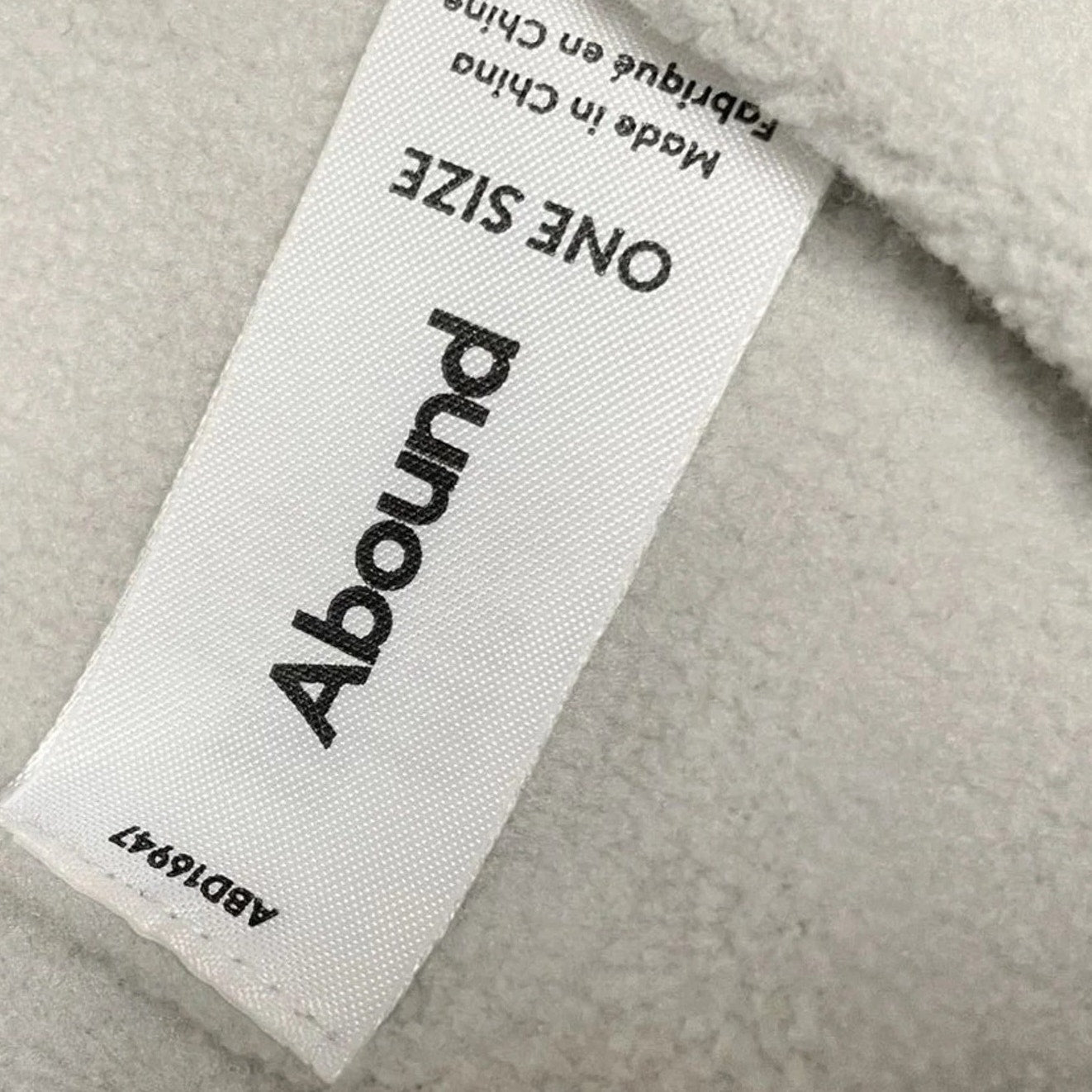 Abound Rib‑Textured Cowl Scarf – Gray – Adjustable Drawcord – NWT