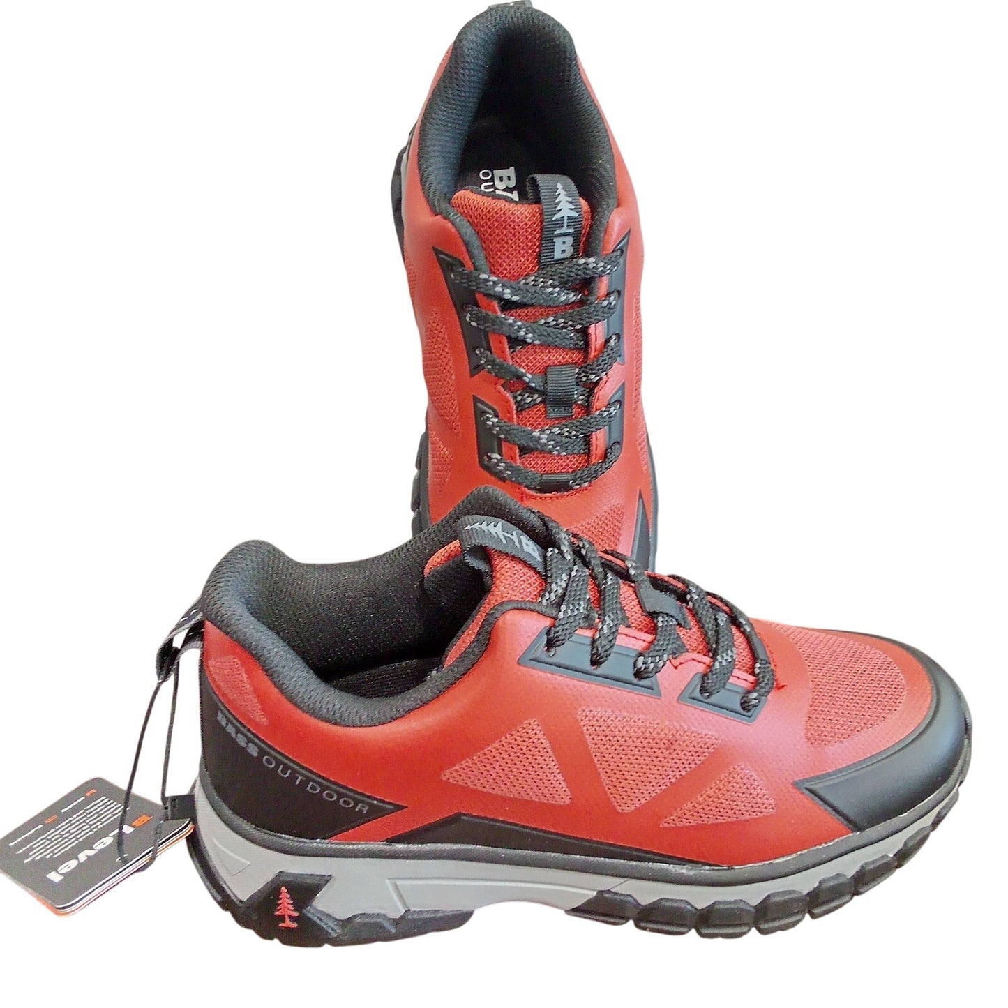 Bass Outdoor Women’s Peak Seamless Hiking Shoes – Red – 6.5