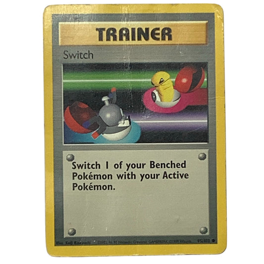 Switch 95/102 Common Base Set Unlimited Pokemon 1999 WOTC, Good Condition