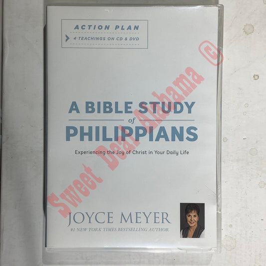 A Bible Study of Philippians, 4-CDs / 1-DVD Set, Joyce Meyer, Teaching Plan