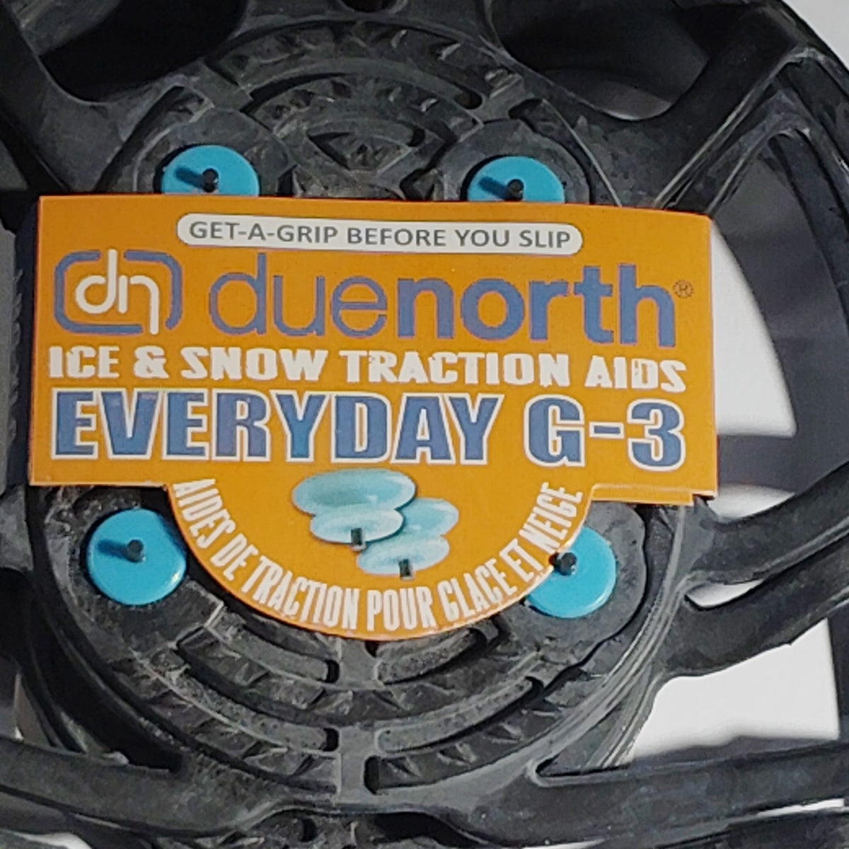 Due North Everyday G-3 Ice & Snow Traction Cleats L/XL Black Tungsten Spikes