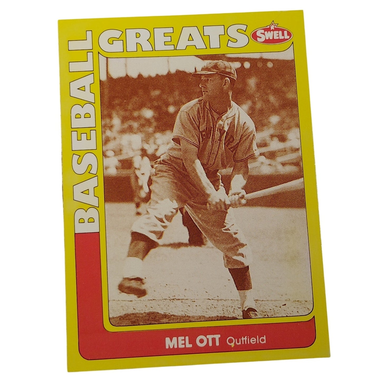 1991 Swell Baseball Greats Mel Ott #144 New York Giants OF Baseball Card NM