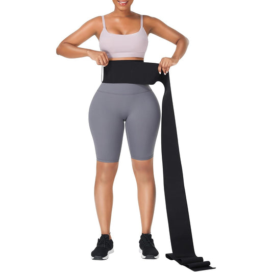 Waist Trainer Wrap Trimmer Belt for Women Long Torso Tummy Shaper 15 ft. x4 in.