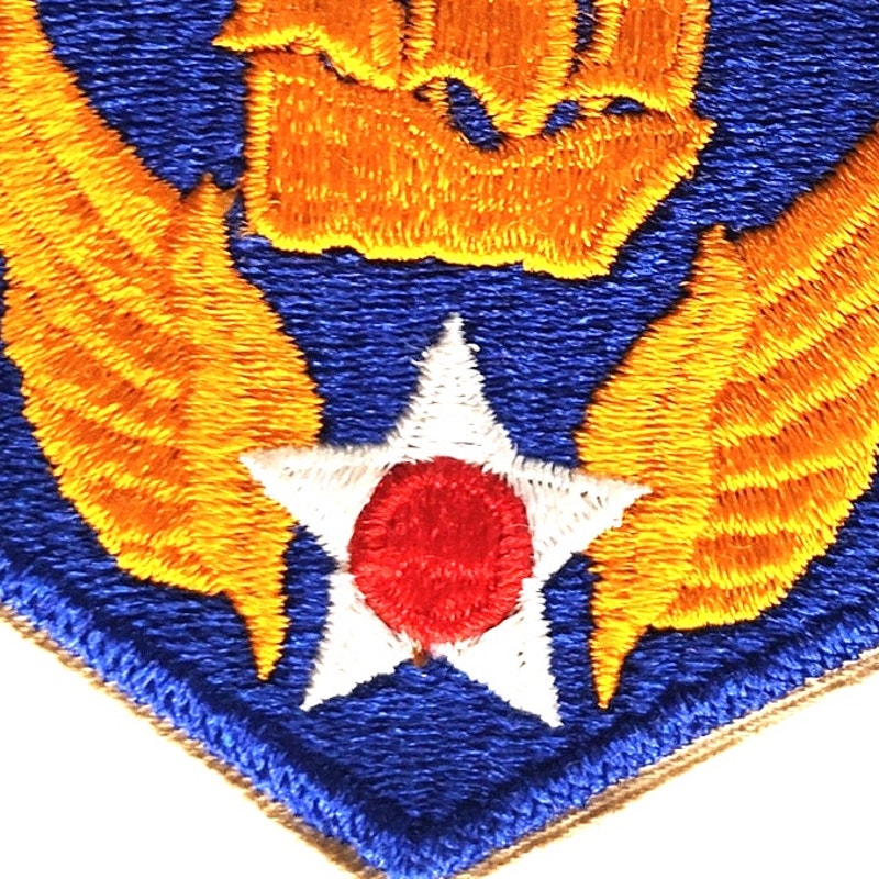 USAAF 6th Air Force Embroidered Patch WWII Large Ship 3‑1/8" × 2‑7/8" Sew‑On