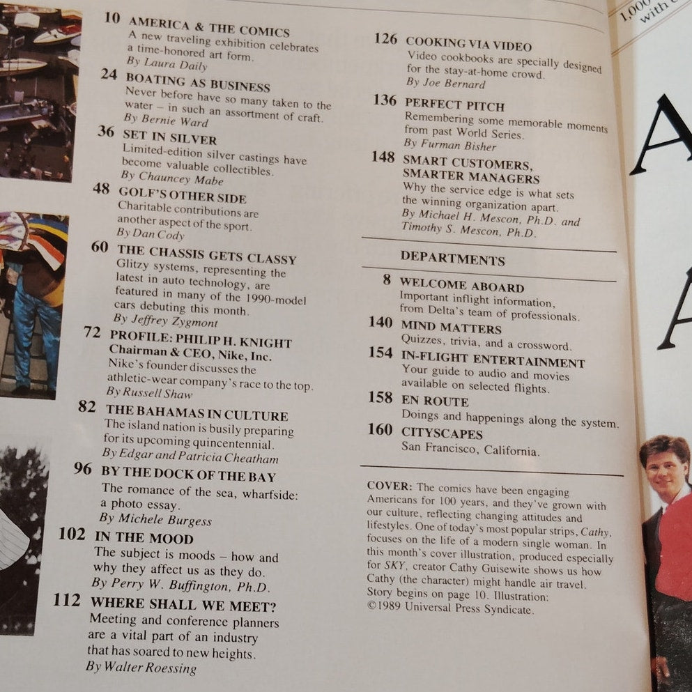 Delta SKY Magazine October 1989 - Vintage In-Flight Publication