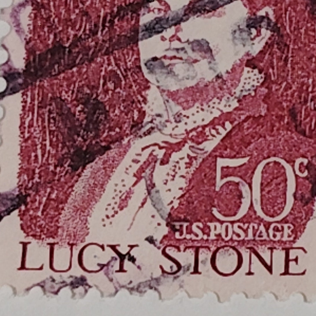 1968 50¢ Lucy Stone Stamp – Prominent Americans Series – Scott #1293