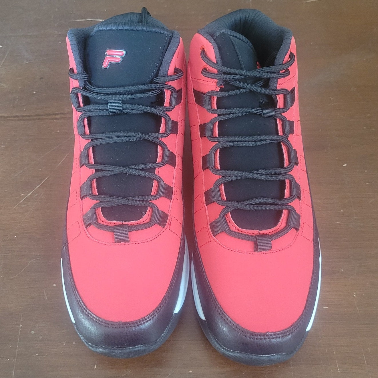 Fila Activisor Viz Men’s Athletic Shoes, Size 9.5 Red/Black, Lightweight Comfort
