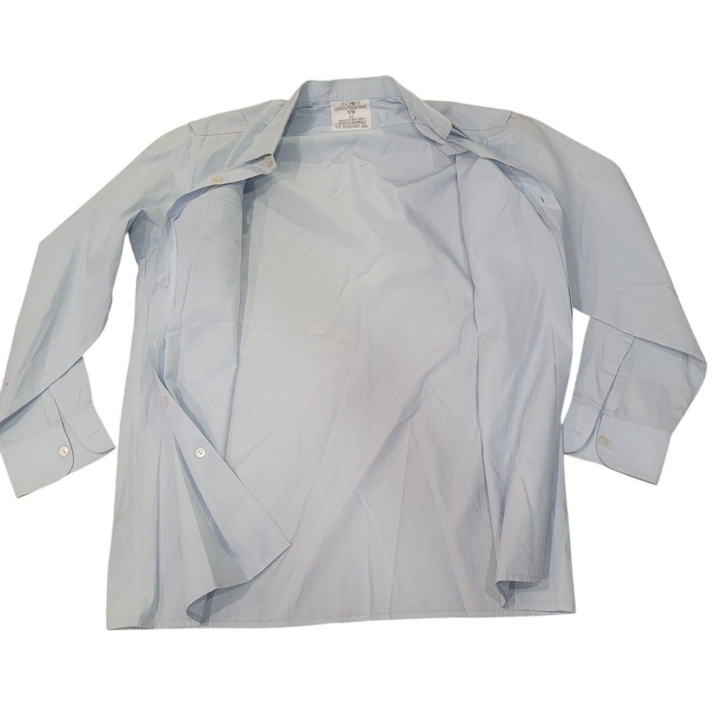 1980 German Military LINCRON Utility Shirt Size 42 (Aprox Med/Large) Pflegeleich