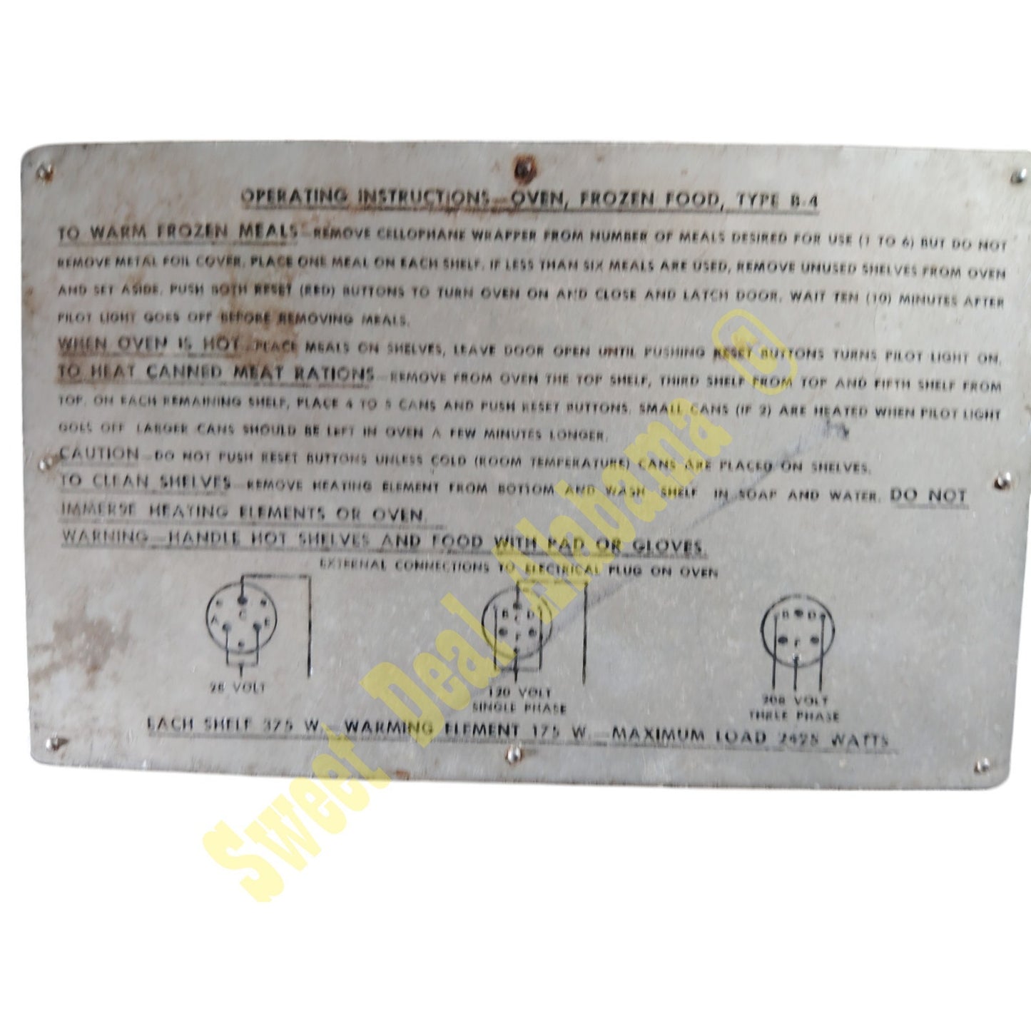 1960's Air Force Airplane Oven Assembly Box, Mansfield Aircrafts Products Co.