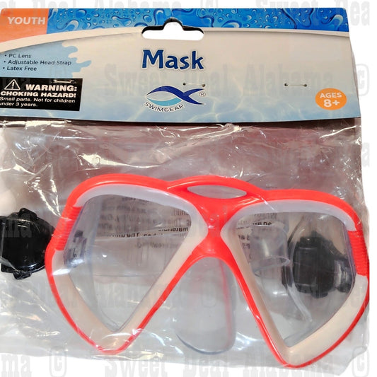 Swimgear Kids Swim Mask – Orange Frame, Ages 8+, Latex-Free, PC Lens
