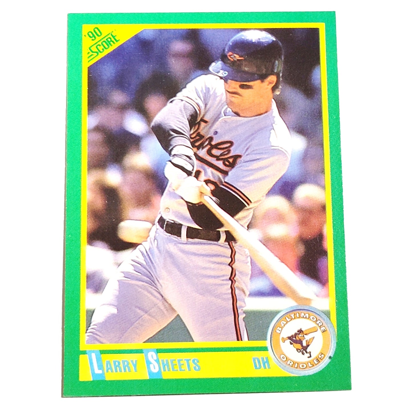 1990 Score Larry Sheets Card No. 111 Baltimore Orioles OF VG/EX