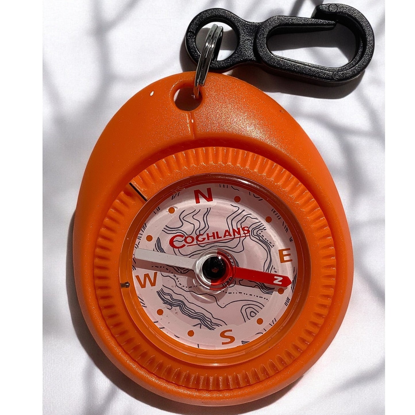 Coghlan's Hiking and Trail Compass with Fastening Clip, Orange, 2" Diameter
