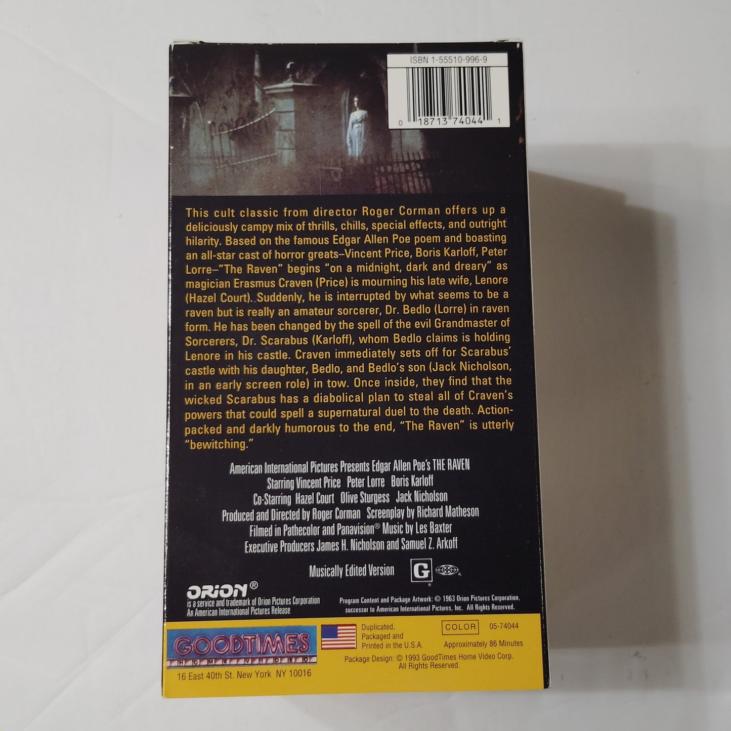 The Merchant of Menace VHS 3‑Tape Vincent Price Poe Classics