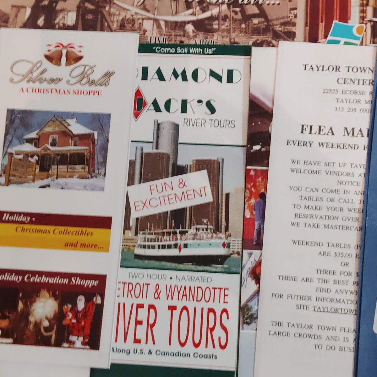 2007 Detroit Michigan Travel Tourism Ephemera Lot - Vintage Brochures Guides