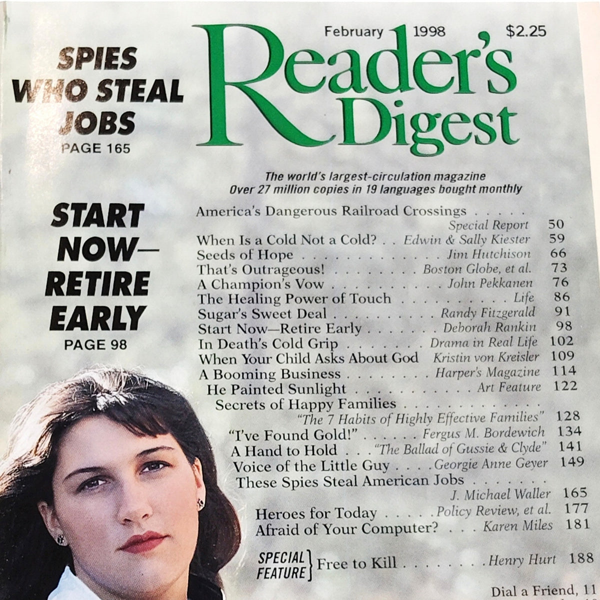 Reader's Digest February 1998 Vol. 152 No. 910 A Champion's Vow Magazine